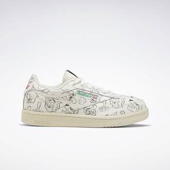 Reebok Tom and Jerry Club C 85 Bezove - Detske Topanky